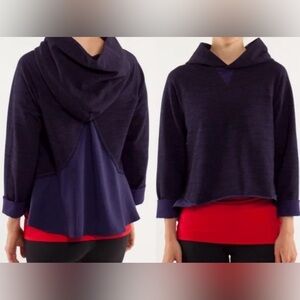 Lululemon “Pull Me Over Hoodie” Pullover Hoodie Sweatshirt, Dense Purple size M